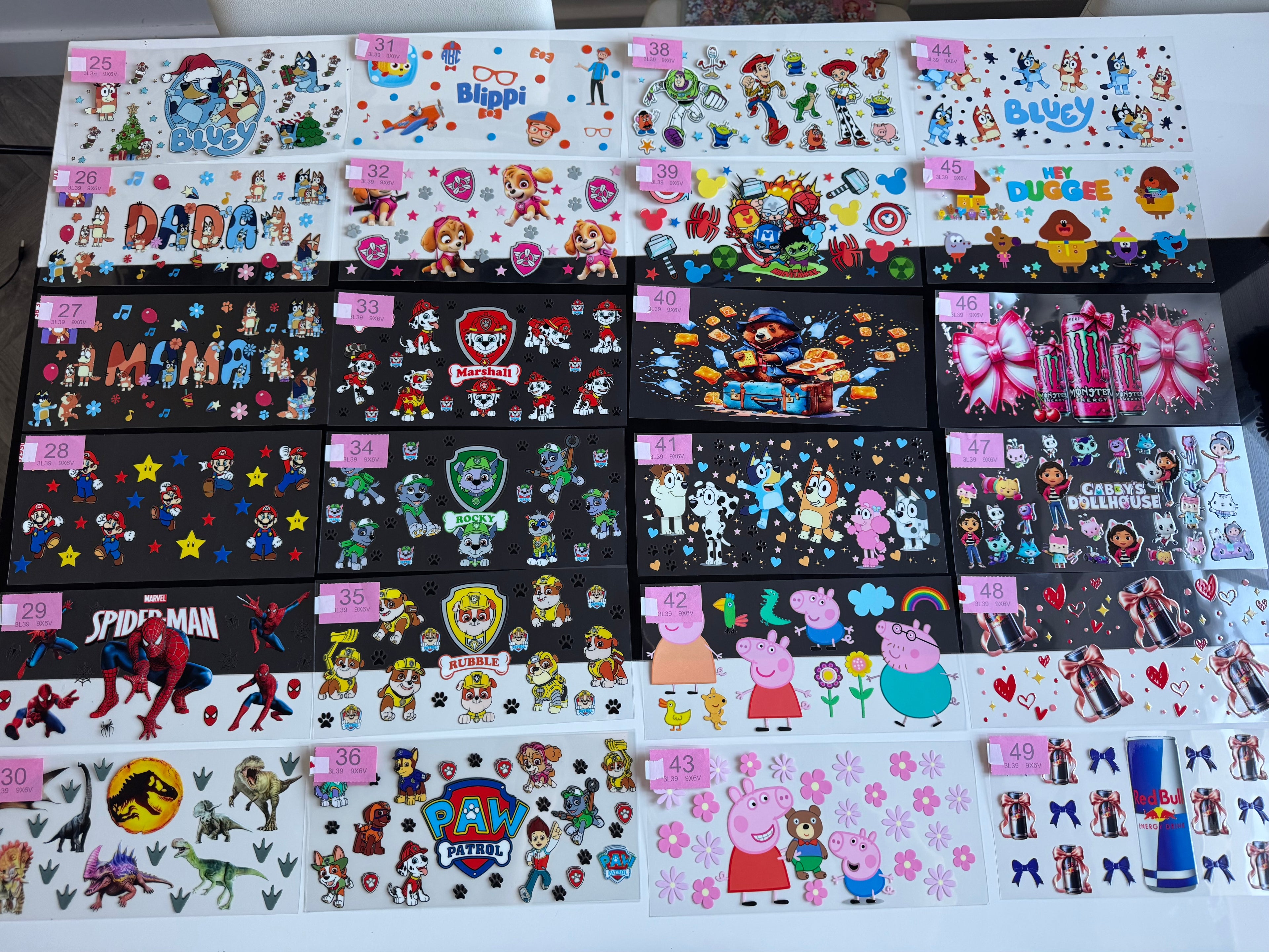 1-50 Wraps/Decals