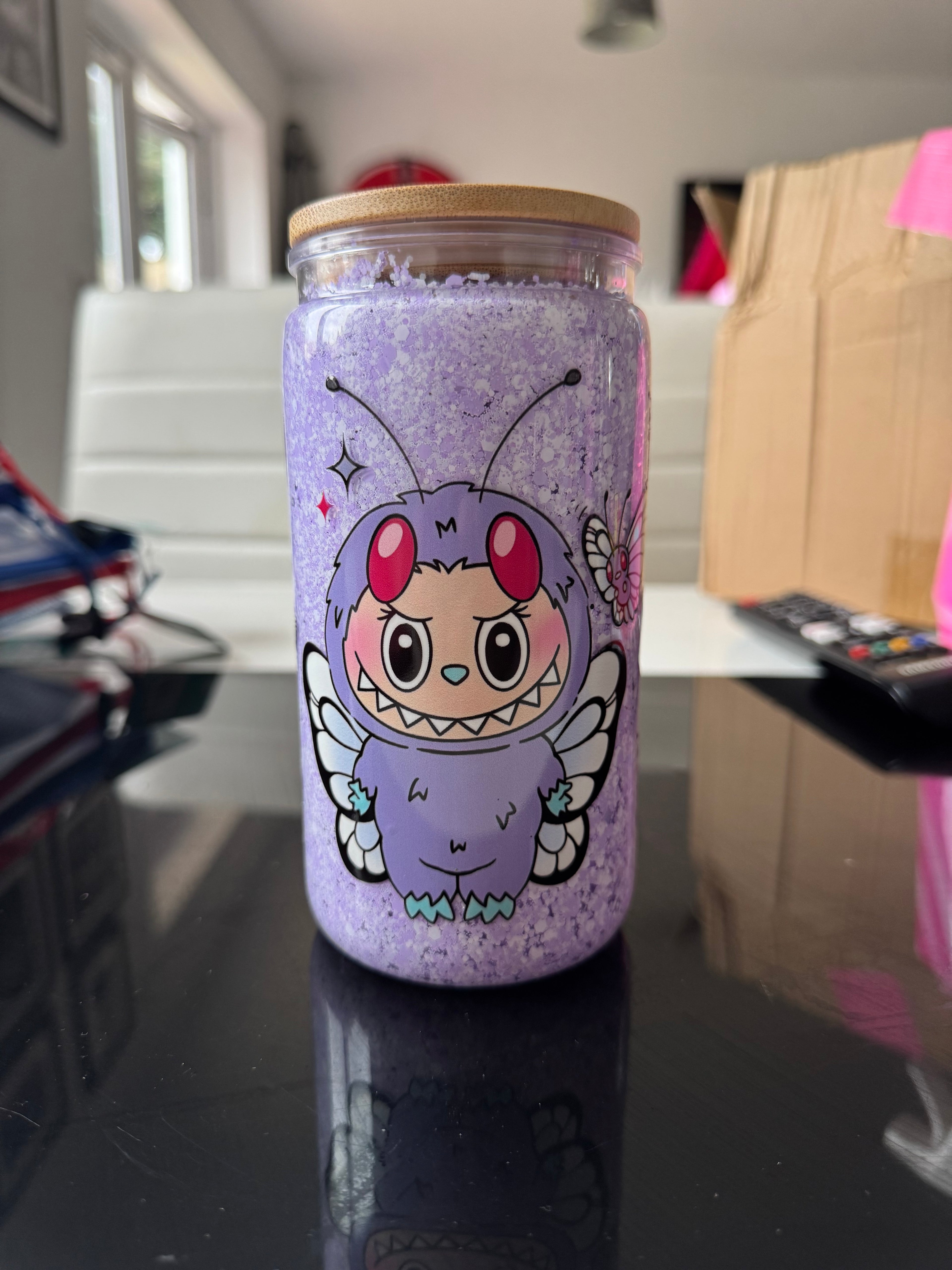 RTS Purple Labubu 16OZ Acrylic Tumbler