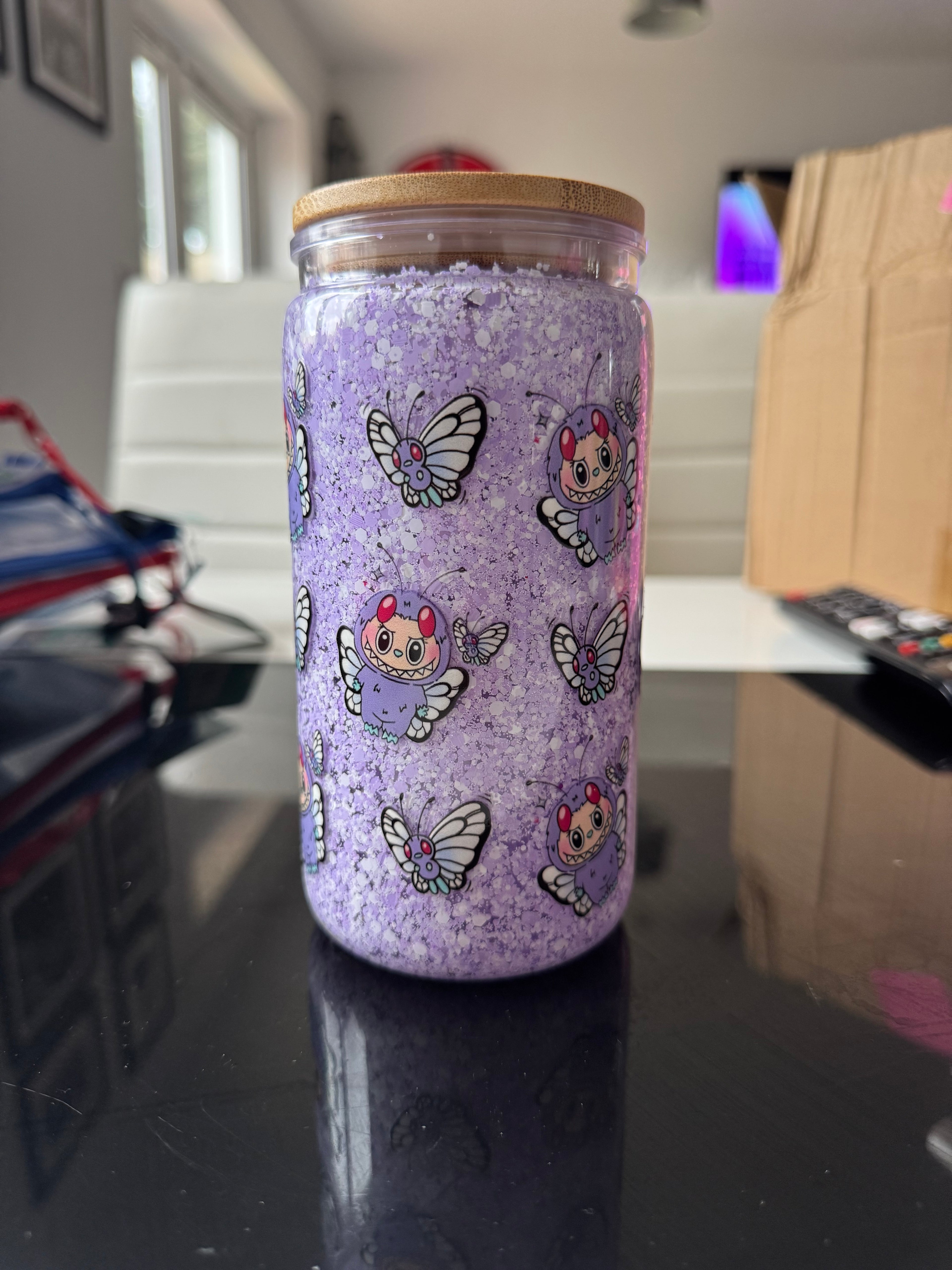 RTS Purple Labubu 16OZ Acrylic Tumbler