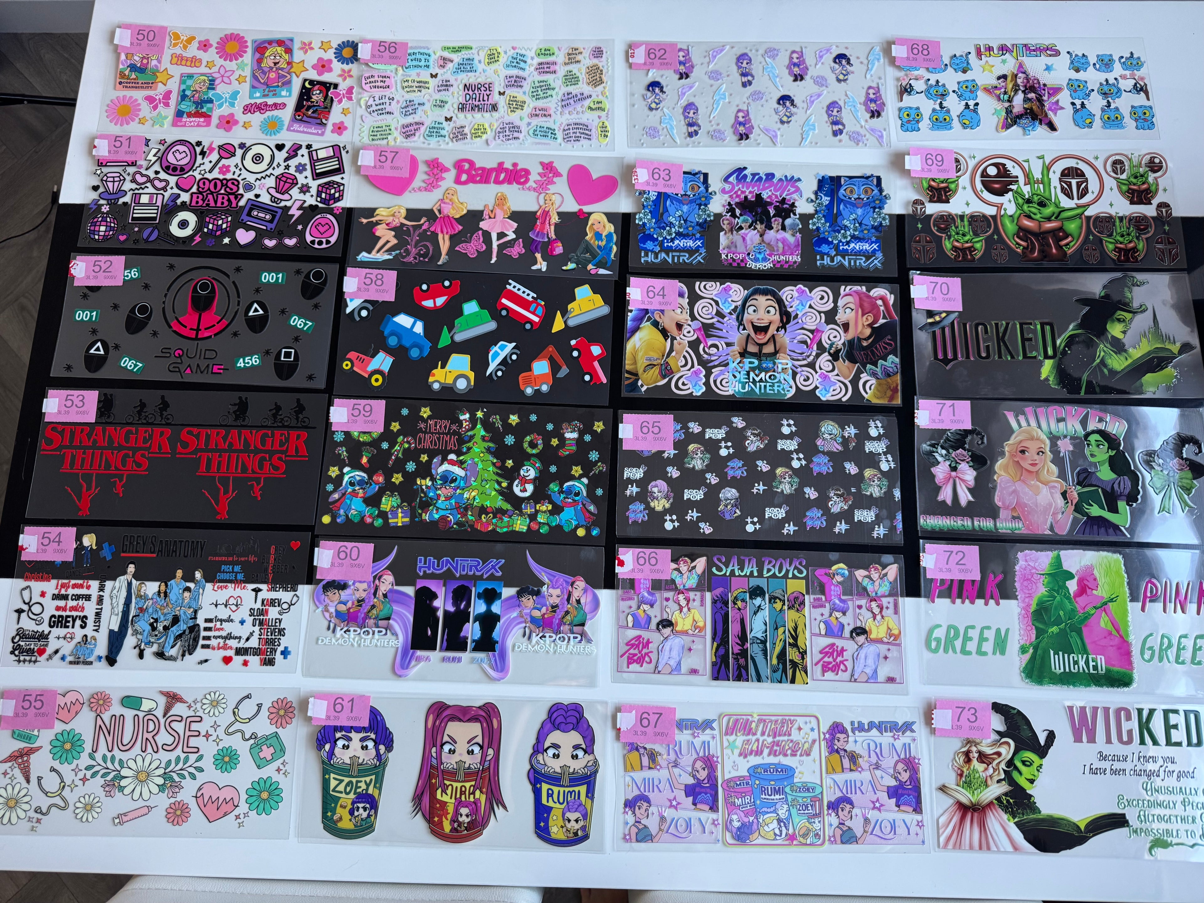 1-50 Wraps/Decals