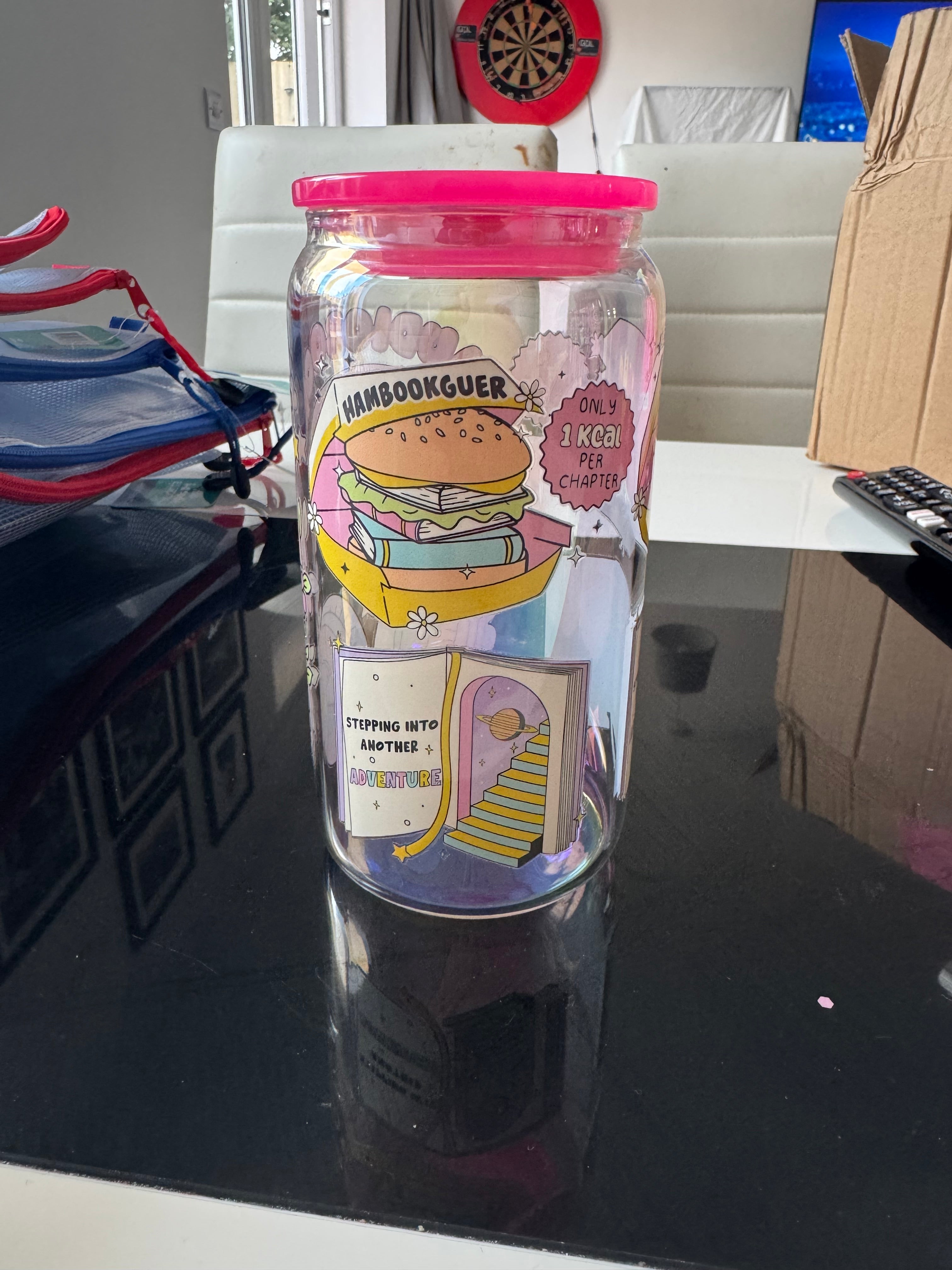 RTS Audiobook Girlie 16OZ glass Libby can