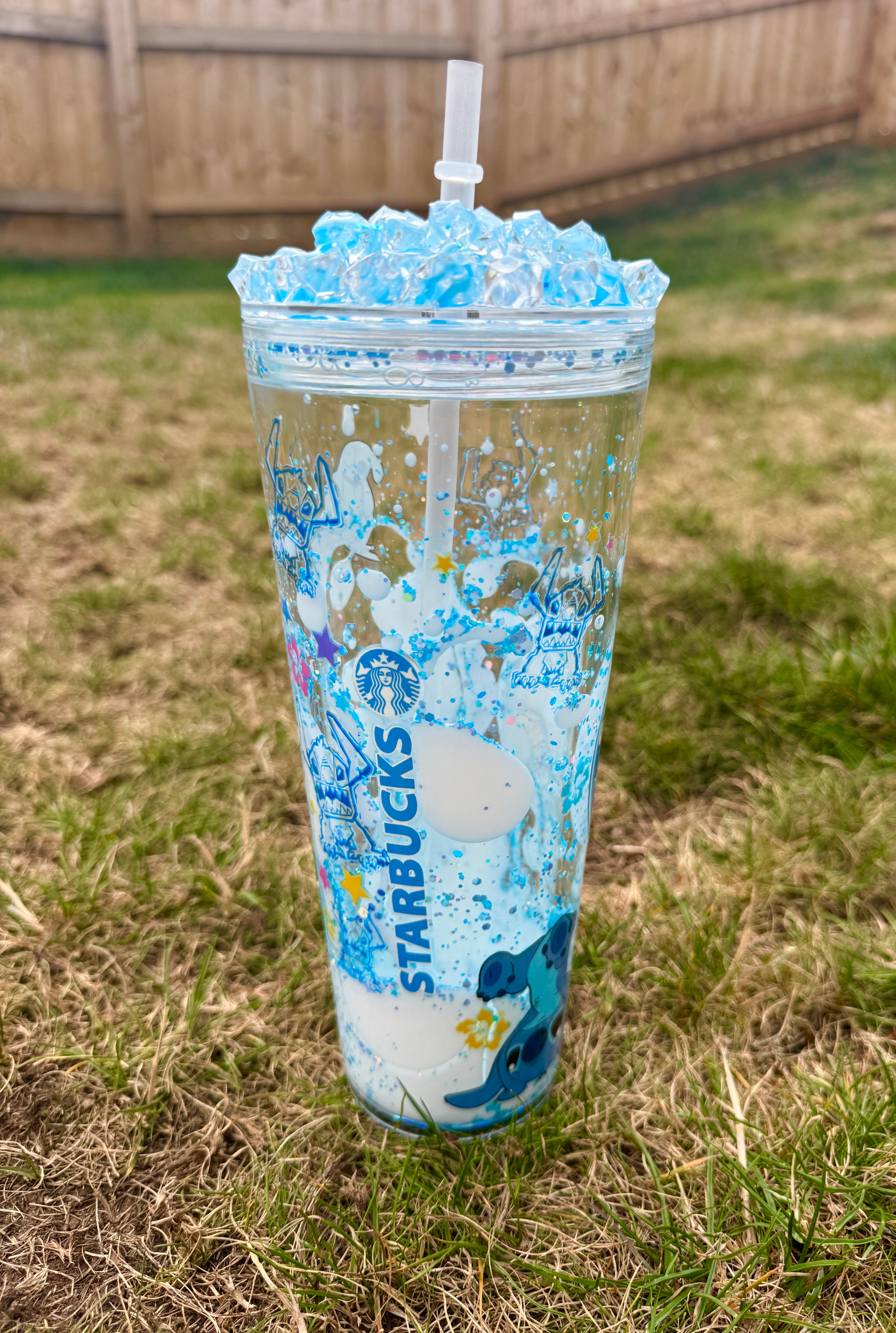 RTS Blue alien 24OZ LAVA Acrylic Tumbler