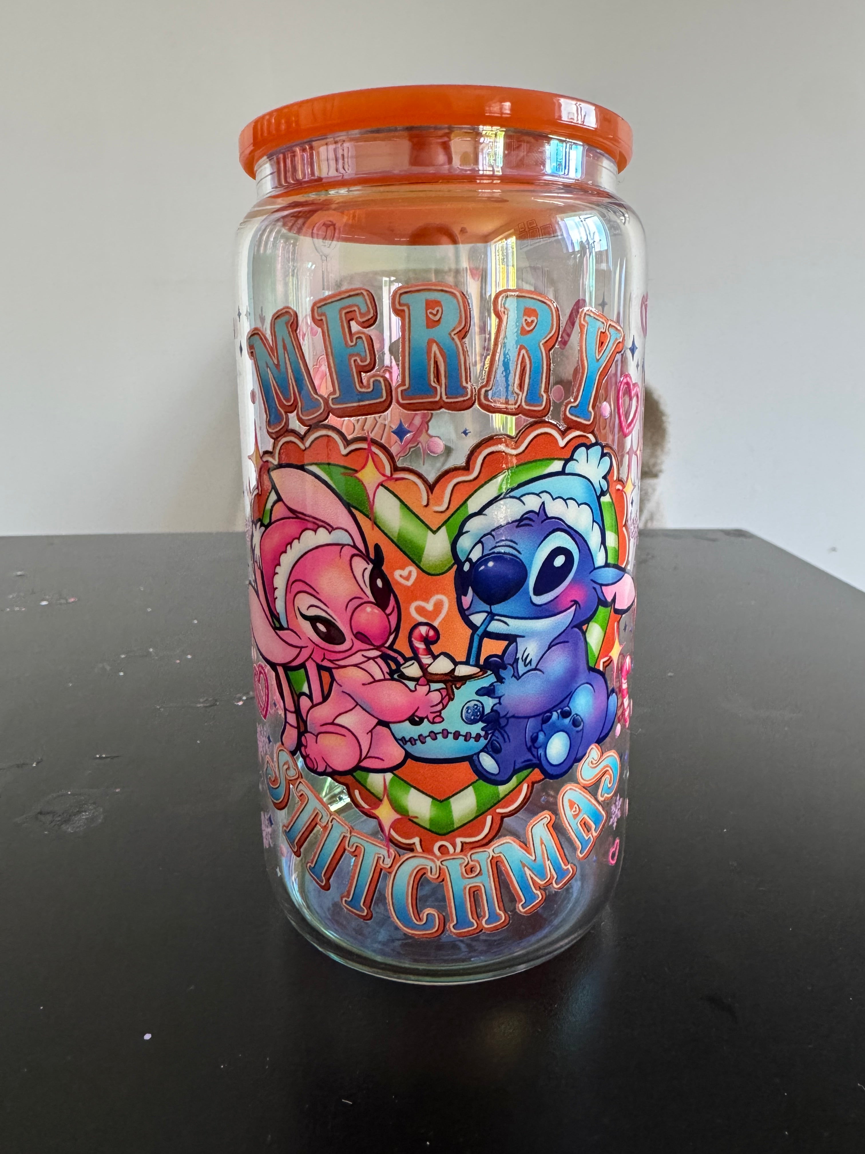 RTS CHRISTMAS STITCH COOKIES GLASS LIBBY CAN
