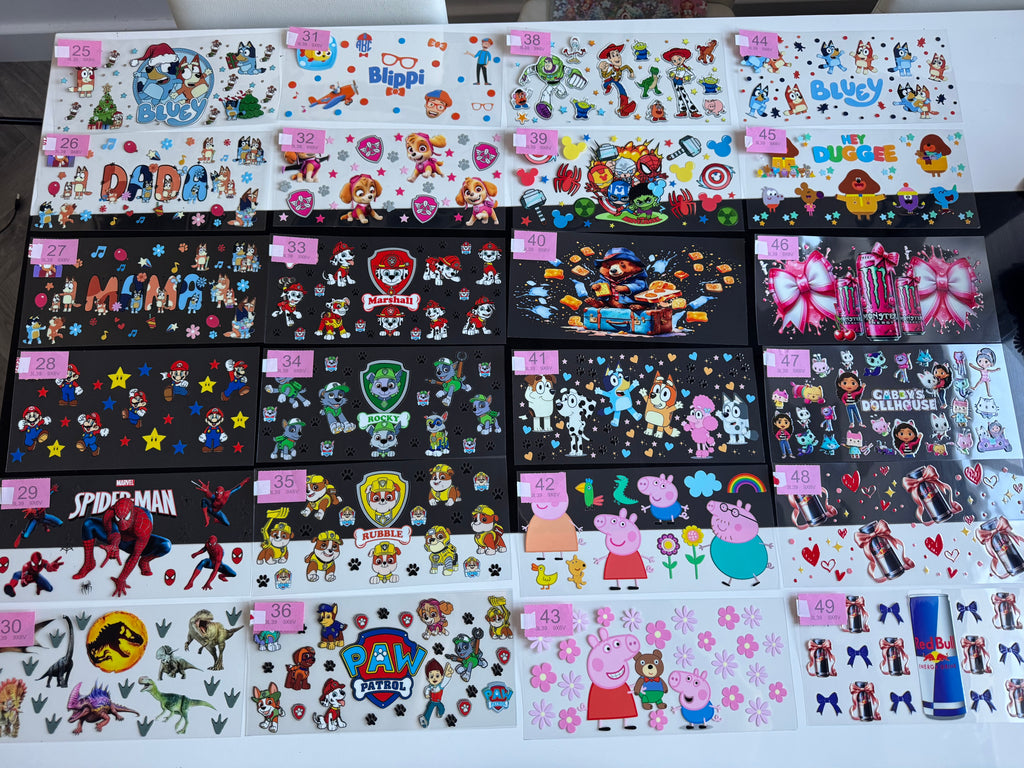 1-50 Wraps/Decals