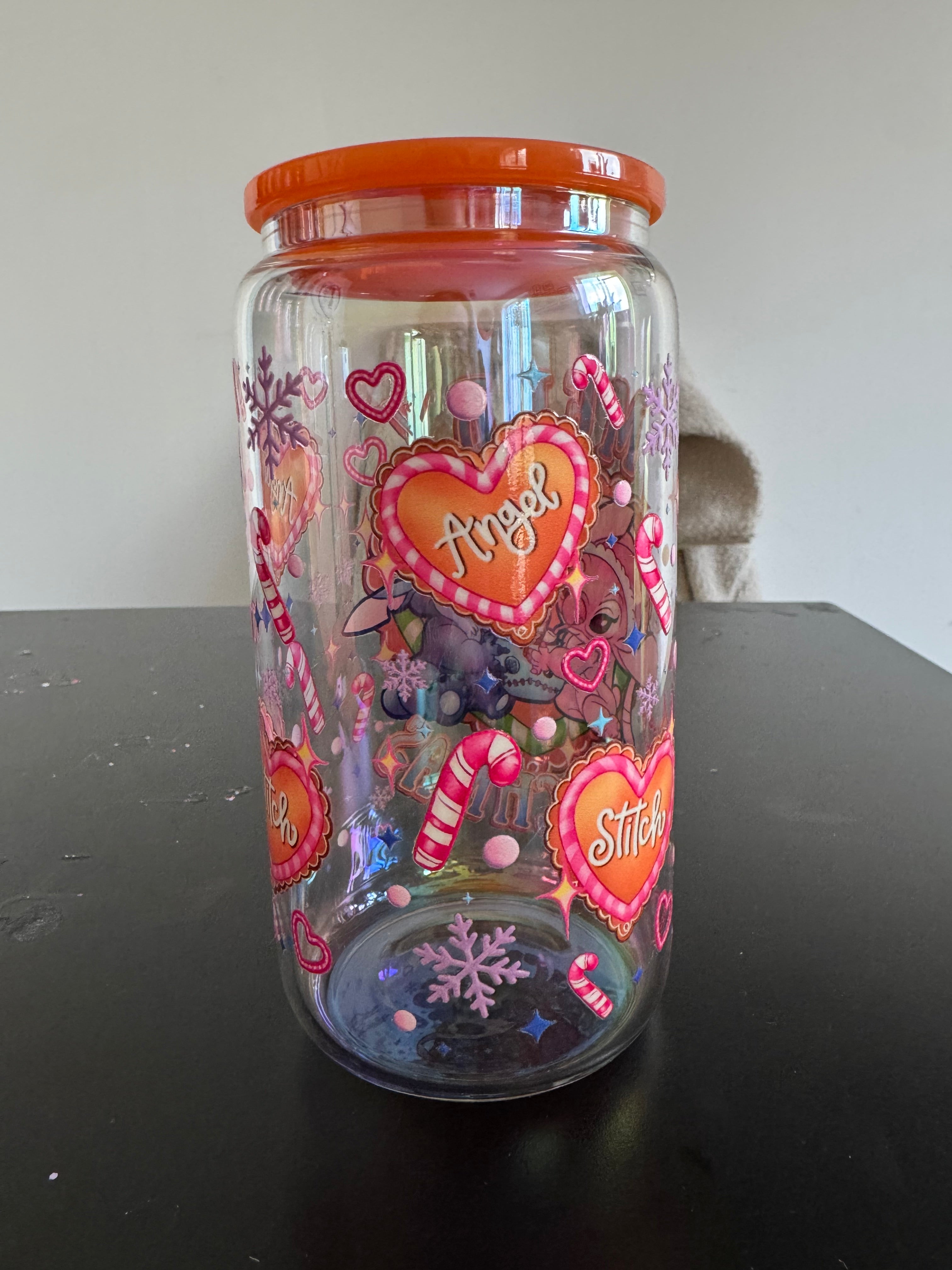 RTS CHRISTMAS STITCH COOKIES GLASS LIBBY CAN