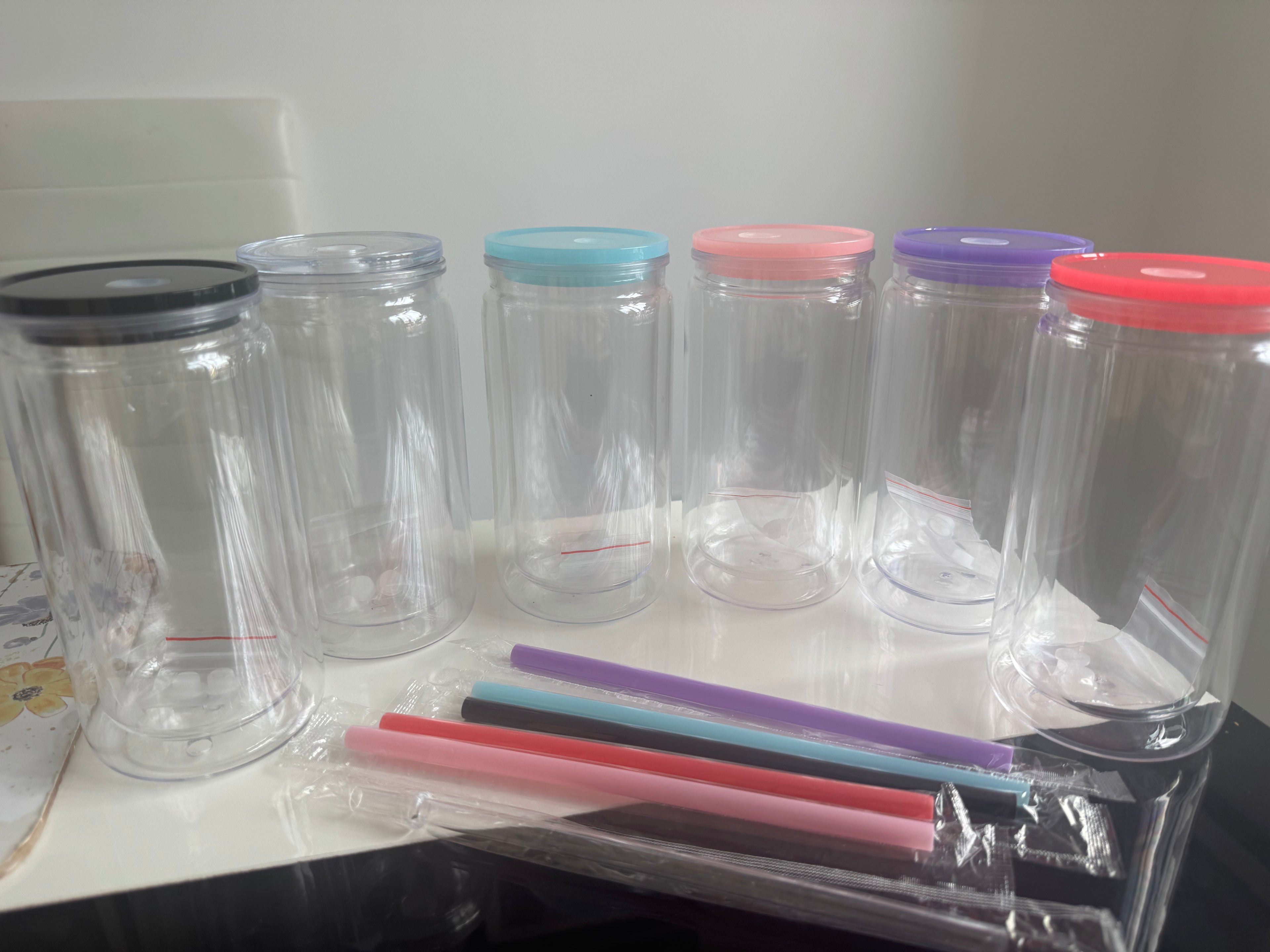 Change lid and straw colour 16OZ