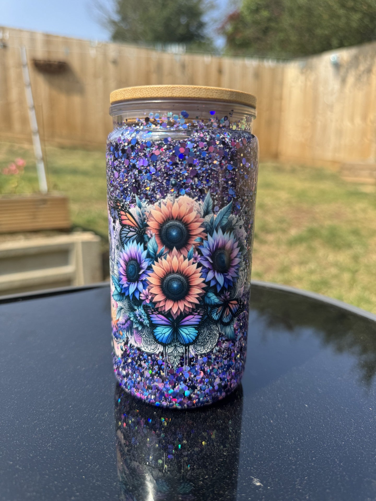 RTS Purple Highland Cow 16OZ Acrylic Tumbler