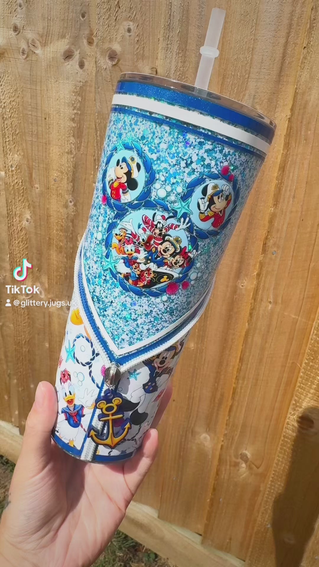 RTS 24OZ Zipper M & Friends Acrylic Tumbler